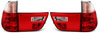 00-06 BMW E53 X5 Red and Clear Taillight Set